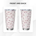 thumbnail image 3 of KLL Cute Bow Tie Print 40oz Stainless Steel Insulated Car Cup with Spillproof Lid - Keep Your Drink Hot or Cold on the Go-Straw Two-piece Set, 3 of 8