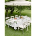 thumbnail image 4 of Outdoor Tablecloths with Umbrella Hole & Zipper, Green Eucalyptus Leaves Tablecloth Rectangle 60x84 Inch, Birds Flowers Spring Watercolor Floral Waterproof Table Cloth, Patio/Pool Table Covers, 4 of 8