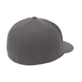 thumbnail image 4 of Yellow Rooster Mens Flexfit Flat Bill Male Cap Grey S/M, 4 of 4