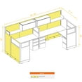 thumbnail image 5 of Modular Office Workstations 53-67H 2pack Bullpen Powered Cubicles, 5 of 5