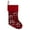 Red, variant on Monogram Christmas Stockings 17.7 inch - Personalized Plaid Xmas Stockings with Embroidered Initial for Family, Pets, Rustic Country Fireplace Holiday Decorations