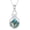 Celtic Abalone Shell, variant on Filigree Teardrop Blue Sandstone Necklace 925 Sterling Silver Irish Good Luck Pendant Jewelry Gifts for Women