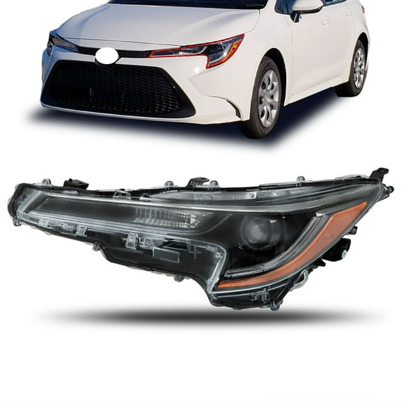 waltyotur For 2020-2021 Toyota corolla L LE LED Projector Headlight Headlamp Driver Side