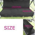 thumbnail image 7 of Visland Patio Swing Cushion Cover Replacement Waterproof Outdoor Swing Seat Cover 3 Seater Dustproof Protective Covers for 3 Seat Garden Swing Chair Cushions (Cover Only)59.06"x19.69"x3.94", 7 of 7