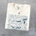 thumbnail image 4 of Sea Turtle Wave Pattern Graphic Print T-Shirt | Vintage Ocean Wildlife Tee | Retro Marine Nature Unisex Top, 4 of 7