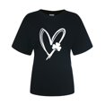 thumbnail image 4 of Pxiakgy Vente Chaude! T-Shirt Trèfle de la Saint-Patrick pour Femmes Chanceux Irlandais Manches Courtes T-Shirt Graphique Trèfle Mode Décontractée Imprimé Amour Col Rond Manches Courtes T-Shirt, 4 of 4