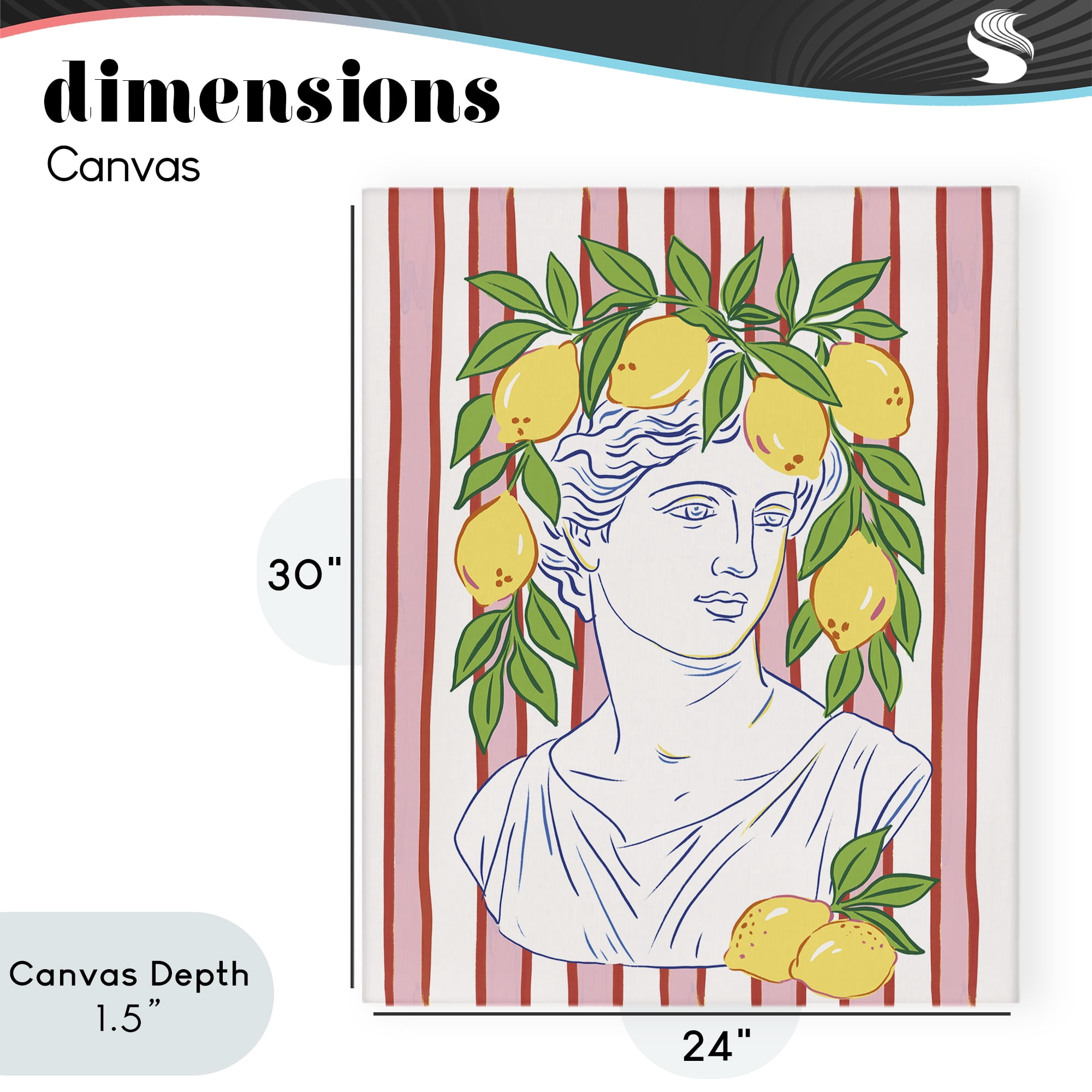 Stupell Industries La Limona Sculpture Face Canvas Wall Art, design by Radhika Modi