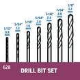 Dremel 62803 Multipurpose High Speed Precision Steel Drill Bit Set for