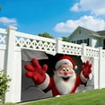 thumbnail image 5 of Uxgjfwu Christmas Garage Door Cover, Santa Claus Design Large Door Decoration, Weather-Resistant Holiday Display for Outdoor Decor, 5 of 5