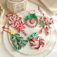 thumbnail image 3 of Dserfhy Christmas Lollipop Ornament Colorful Polymer Clay Peppermint Candy Cane Hanging Decoration Xmas Tree Holiday Party Home Decor Festival Gift, 3 of 7