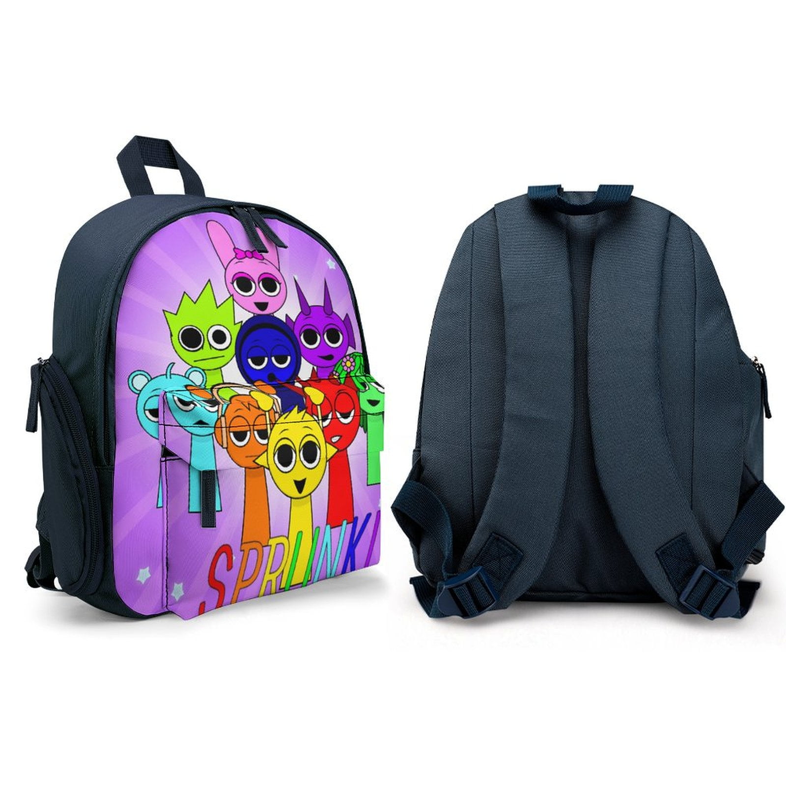 ★BLACKUP★ Proup BackpackFS3BPG1002XBLK 1100FS3BPG1002XBLK Sprunki Incredibox Sprunki Backpack Cartoon Students