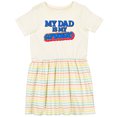 thumbnail image 3 of Inktastic My Dad is My Superhero Girls Toddler Dress, 3 of 5