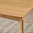 thumbnail image 4 of GDF Studio Laveer Mid Century Modern Wood Dining Table, Natural Oak, 4 of 11