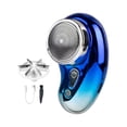 thumbnail image 2 of Mini Recortadora de barba eléctrica Perfecl para hombres portátil azul, 2 of 8
