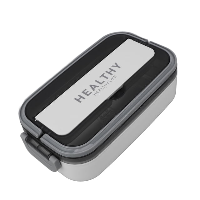 Boîte à Lunch Bento, Conteneurs en Acier Inoxydable Étanches avec Ustensiles 700ml
