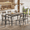 Gray, variant on Asofer Dining Table Set for 6 with Chairs, 7-Piece Kitchen Table Set for Apartment, Dining Room, Black
