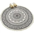 thumbnail image 1 of Round Area Rugs Washable Chic Bohemian Mandala Hand Woven Cotton Round Rug with Tassels Indoor Throw Area Rug Circle Carpet for Living Room Kids Room, 1 of 5