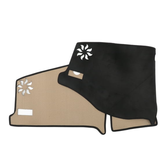 Unique Bargains Car Dashboard Cover Mat Center Interior Trim Dash Board Mat for Toyota RAV4 2019-2023  Flannels Black