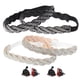 thumbnail image 1 of FELTECHELECTR 4 correas reemplazables para zapatos de tacón alto, decoración de cordones para zapatos de tacón alto, 1 of 6