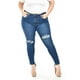 thumbnail image 2 of Jeans skinny con rasgaduras Tallas Extras, 3716 (Azul oscuro) multicolor 38, 2 of 5
