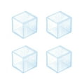 thumbnail image 2 of serony 4pcs/set Table Foot Cap Rubber Chair Leg Protector Square Furniture Floor Foot Pad, 40x40mm, 2 of 6