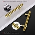 thumbnail image 3 of Homdiy 25 Pack Cabinet Gold Handle Hardware Modern Kitchen Pulls for Door Bedroom Dresser Bathroom Wardrobe,3in Hole Centers, 3 of 6