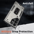 thumbnail image 4 of For Samsung S25Ultra S25Plus Phone Case Ultra Thin Shockproof [Military Grade Drop Tested] Back Cover with Adjustable Multi-Angle Ring KickStand, 4 of 7