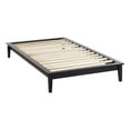 thumbnail image 2 of Modway Lodge Twin Modern Solid Wood Platform Bed Frame in Cappuccino, 2 of 7