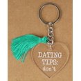 thumbnail image 1 of Inkdotpot Funny Keychain Dating Tips: Don'T Acrylic Engraved Keychain, 1 of 5