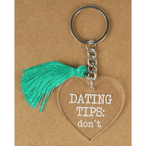 Inkdotpot Funny Keychain Dating Tips: Don'T Acrylic Engraved Keychain