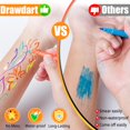 thumbnail image 3 of Rotuladores de pintura facial Drawdart, paquete de 26 unidades, impermeables y resistentes al sudor, 3 of 8
