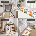 thumbnail image 5 of White Dinosaurs Flowers Pattern Kitchen Rugs Sets Of 3,Kitchen Runner Rugs Non Skid Washable,Decorative Kitchen Floor Mats for Kitchen,Sink,Laundry,17"x30"+ 17"x47" + 17"x59", 5 of 6