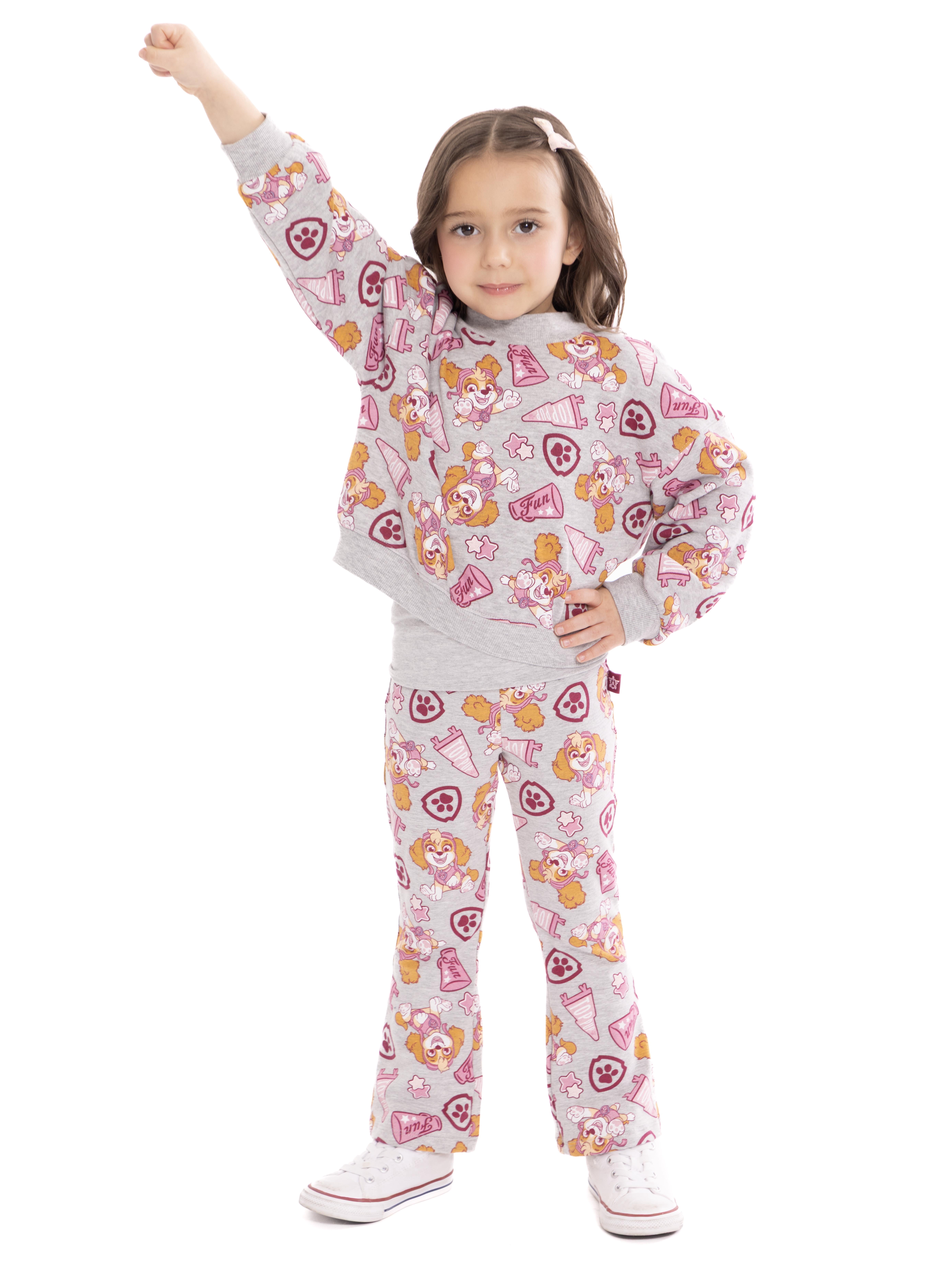 Paw Patrol Toddler Girls Allover Print Top and Flared Leggings Set, 2-Piece, Sizes 12M-5T
