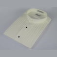 thumbnail image 7 of Men's Tuxedo shirt By Classix  Banded Collarless Formal Pleated Front M06 Ivory, 7 of 7