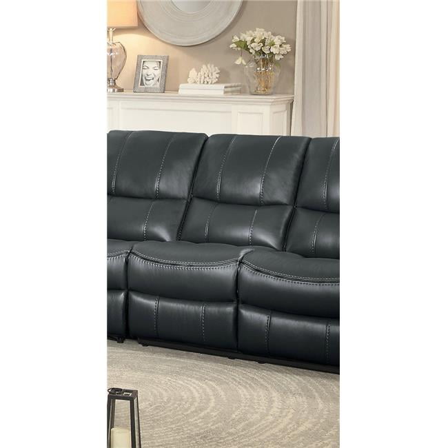 39 x 40.5 x 22 in. Pecos Armless Reclining Chair Gray