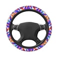 thumbnail image 6 of XMXT Watercolor Petal Print Steering Wheel Cover, Elastic Non-Slip Universal Fit Car Decor Accessories Protector for Auto SUV Trucks, 6 of 8