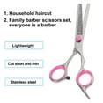 thumbnail image 2 of 6.69 Inch Length Upgrade Thinning Scissors for Long Short Thick Hard Soft Hair for Men Women with Pink Gasket Ring, 2 of 6