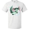 thumbnail image 3 of Inktastic Cute Axolotl Swimming with Bubbles T-Shirt, 3 of 5