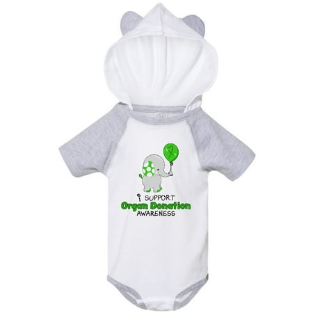 

Inktastic I Support Organ Donation Awareness- elephant and balloon Gift Baby Boy or Baby Girl Bodysuit