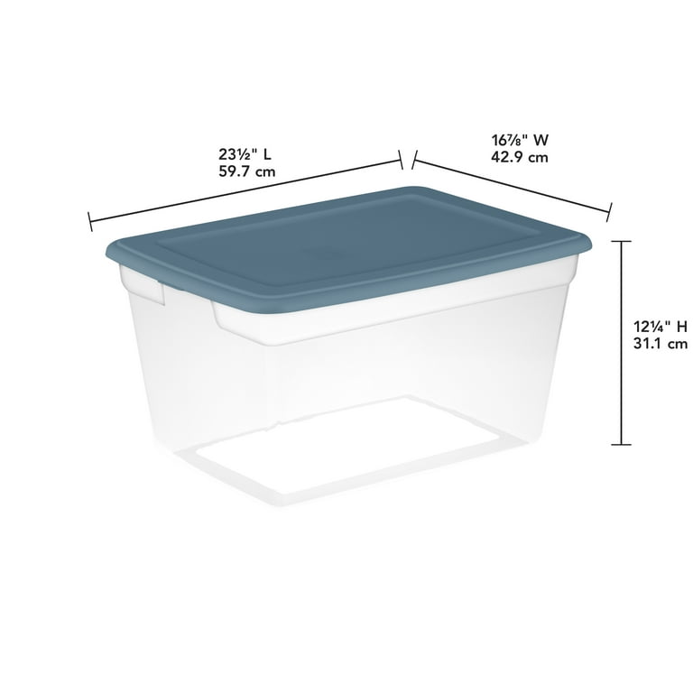  Sterilite 18-Gallon (72-Quart) Tote Box, Set of 8