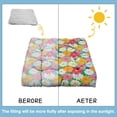 thumbnail image 6 of Illustration Floor Cushion 22 Inch Large Square Pillow, Vintage Daisy Artwork, Soft for Meditation & Hip Support, 6 of 7