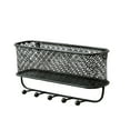 thumbnail image 6 of ELAYARD Black Metal Wall-Mounted Hanging Storage Rack with Hooks for Room Organization and Space Saving, 6 of 8