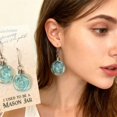 thumbnail image 4 of QIQUWOHUL Recycled Glass Earrings Or Necklace Jewelry Set, 4 of 7