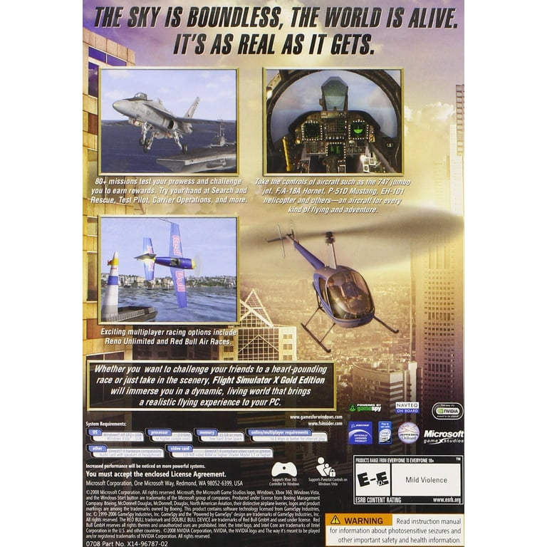  Microsoft Flight Simulator X Standard DVD – Windows : Video  Games