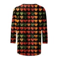 thumbnail image 3 of SHE IS My Items Shirts for Women Trendy Fall 2025 Womens Tops Casual 3/4 Sleeves Womens Blouses Long Sleeve Fall Womens Crop Tops Fall, 3 of 4