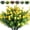 Yellow, variant on Morttic 6 Pcs Artificial Flowers, Outdoor UV Resistant Fake Plants Faux Greenery Shrubs Plastic Flowers for Indoor Outside Home Garden Wedding Office Decor(Orange Red)