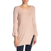 Womens Small Ribbed Trim V-Neck Sweater S