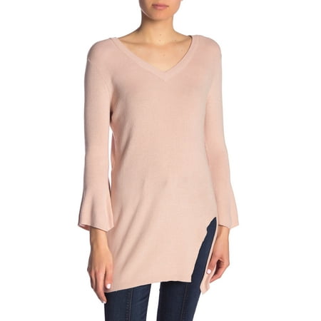 Womens Small Ribbed Trim V-Neck Sweater S