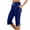 Blue, variant on Jamsmile Women Pants Solid Color Comfortable Casual Mid Elastic Waist Sport Pants Loose Drawstrings Soft Bottoms Sweatpants Pants