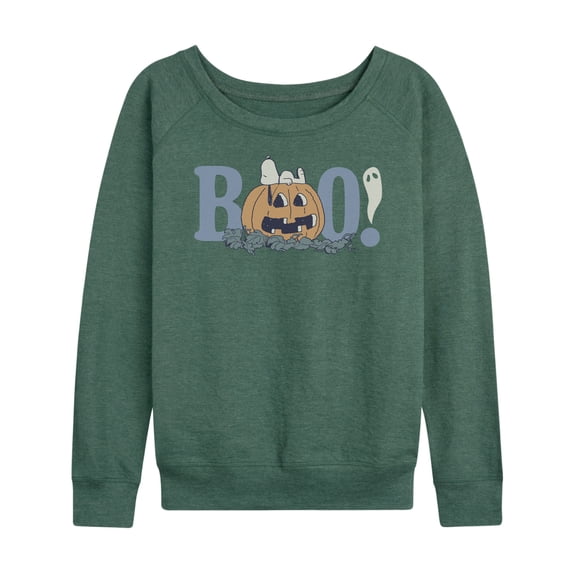 Peanuts - Snoopy Boo - Women's French Terry Long Sleeve Pullover